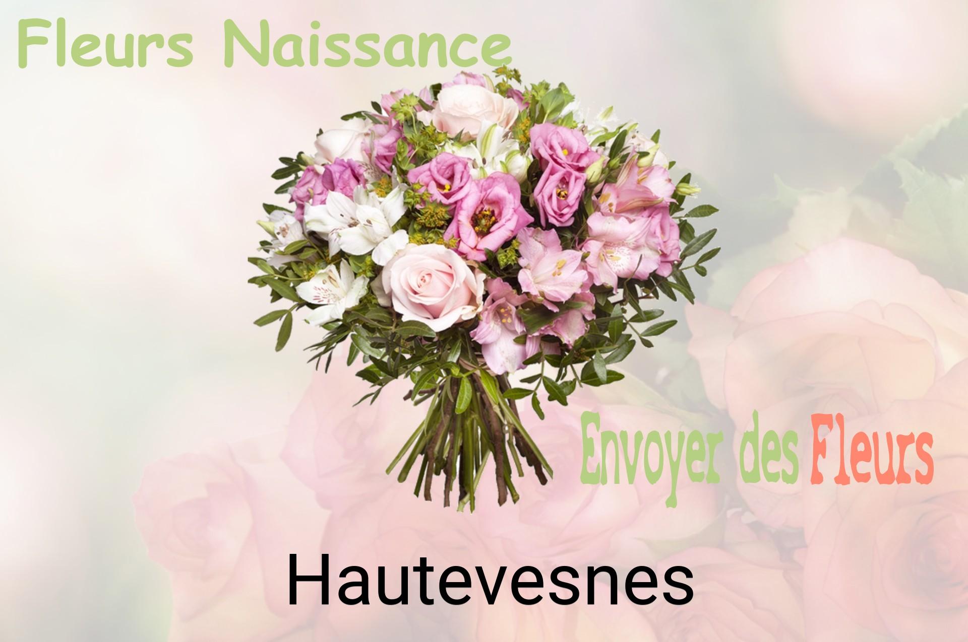 Bouquet de fleurs de naissance livré à Hautevesnes